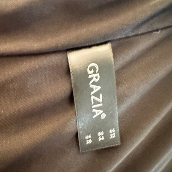 Simplybe Grazia Size 22 Teal Jacket/Sweater with sparkle shag/fur like Shell - Picture 4 of 4